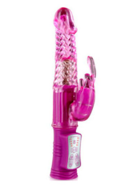 Vibromasseur rabbit rose waterproof avec billes rotatives - CC5160620050